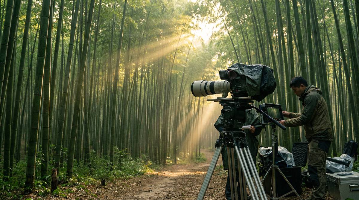 抖阴航拍竹林高清视频